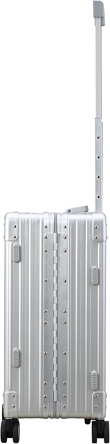 All Aluminum Lightweight Carry-On Luggage - Hardside Carry-On Suitcase, TSA Approved, Hard Shell Suitcase for Travel, Airline Approved 21 Inch Hard Spinner Wheels Luggage (Platinum)