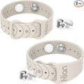 Hion Motion Sickness Bracelets Sea Sickness Wristbands for Motion Sickness/Morning Sickness/Pregnancy Nausea Anti Nausea Bands Acupressure Wristband Motion Sickness Bands（1Pair Starlight）