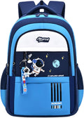 MITOWERMI Astronaut-space Backpack for Boys-Girls Elementary Middle School Backpack Book Bags for Boys Kids Lightweight Back Pack Blue