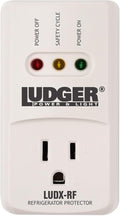 Ludger Power Surge Protector for Refrigerator (LUDX-RF), ETL Certified, Connects to Most Domestic Refrigerators, 4-Minute Safety Cycle, 3 Modes LED Indicator, Fire-Resistant Shell