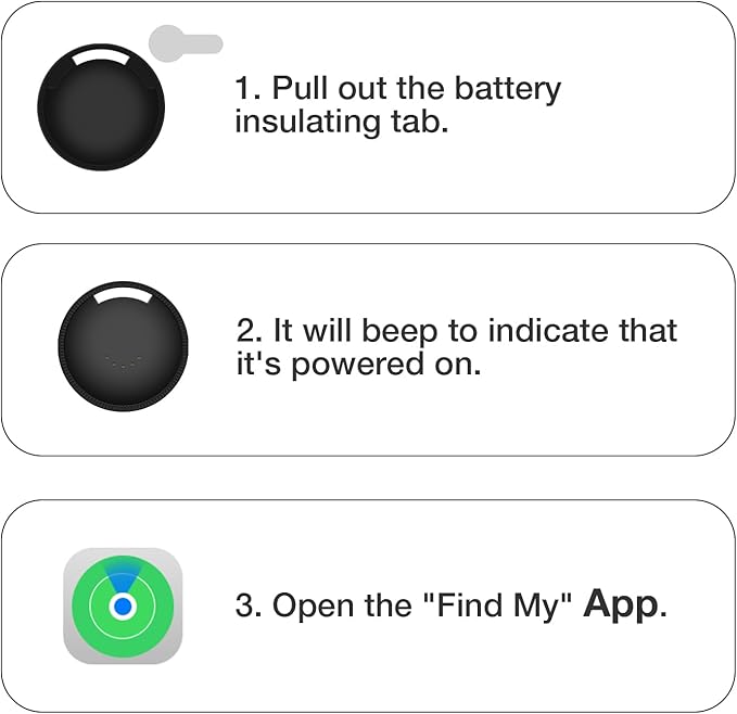Air Tracker Tags 4-Pack, Item Finders Work for Apple Find My APP (iOS Only) Tracker Tags for Keys, Pet, Luggage, Bag, Replaceable Battery Last 1 Year, Loud Beep, with Waterproof Holder Keychain