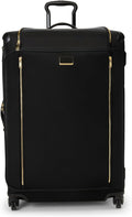 TUMI - Voyageur Leger 4 Wheeled Luggage - Women's Lightweight and Spacious, Sleek Silhouette, Durable Premium Suitcase - 29" Extended Trip Expandable Packing Case, Black with Gold Hardware