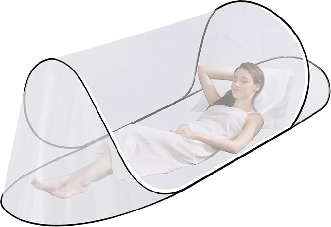 Large Pop Up Mosquito Tent, Portable Foldable Mosquito Net for Camping Bed Travel Patio (78 * 30 * 24inch)