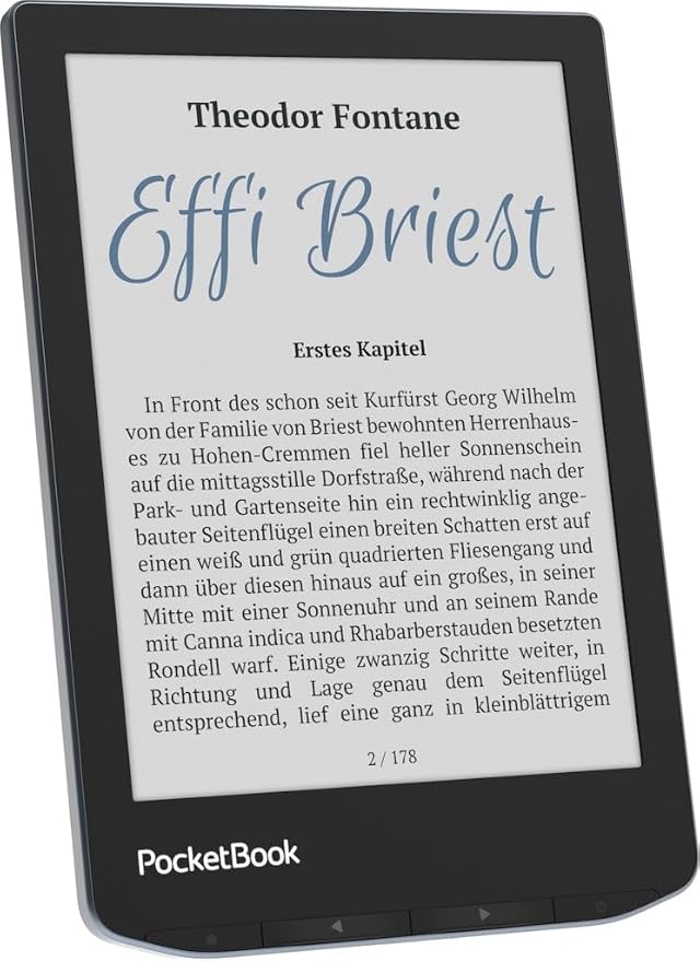 PocketBook Verse Pro Color | Super Thin and Compact 6" e-Reader | Color Screen E Ink Kaleido™ 3 – Eye-Safe and Glare-Free | Text-to-Speech & Bluetooth | Audiobooks | SMARTlight | IPX8 Waterproof