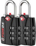 Forge TSA Approved Luggage Locks - Black 2 PK