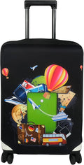 Explore Land Luggage Cover Suitcase Protector Fits 23-26 Inch Case (Travel, M)