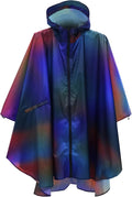 ANYOO Waterproof Rain Poncho Lightweight Reusable Hiking Hooded Coat Jacket for Outdoor Activities