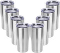 DOMICARE 20oz Tumbler with Lid Stainless Steel Tumblers Bulk, Double Wall Vacuum Insulated Coffee Travel Mug, 8 Pack Stainless Steel