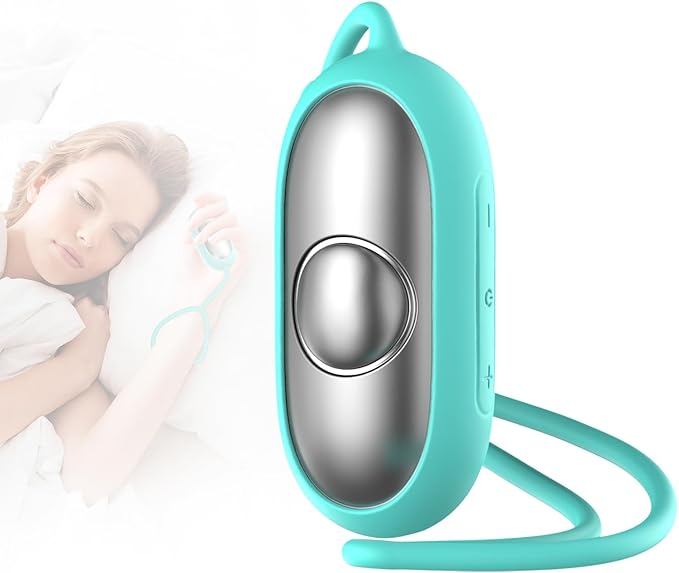 Sleep Aid Device, Micro-Current Sleep Instrument Anxiety Device, Portable Rechargeable Sleep Aid for Anxiety and Insomnia (Green)