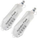 AXEN Soft Flask TPU Foldable Running Hydration Flask, Soft Collapsible Water Bottle for Hydration Pack Cycling Marathon Running Hiking