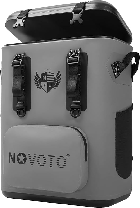 Magnetic Soft Cooler, Zipperless Soft Sided Cooler Bag for Men & Women, Insulated Backpack Coolers for Tailgating, Beach, Lunch, Picnic, Kayak