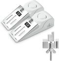 Door Stop Alarm and Adjustable Portable Door Lock Provide Double Security for Home, Hotel and Traveling (1 Door Lock + 2 Door Stop)