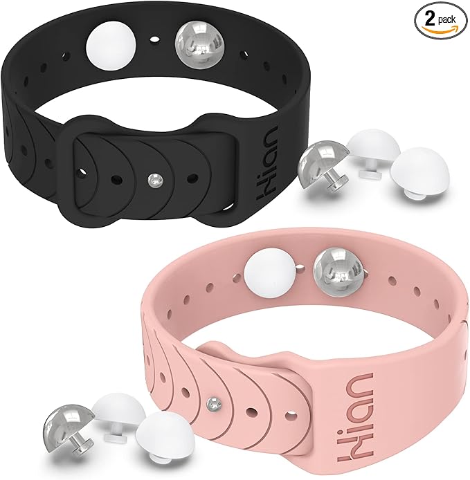 Motion Sickness Bands Sea Sickness Wristbands Acupressure Nausea Wristband/,Natural Relief of Nausea Headaches,Insomnia,Anxiety,Sleep Aid, Morning Sickness,Motion Sickness-（Black+Ink ）