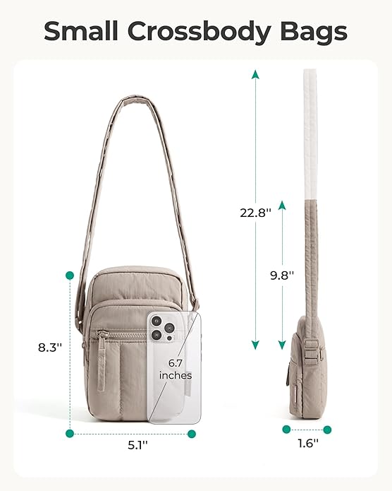 BAGSMART Small Crossbody Bags for Women, Cell Phone Crossbody Purse for Women Travel Wallet with RFID Blocking Card Slots