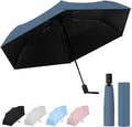 Auto Open Close Umbrella - Ultra Light Compact Travel & Backpack Size for Women and Men, UPF 50+ Eco-Friendly Sun Protection & Windproof Rain Umbrella with UV Defense