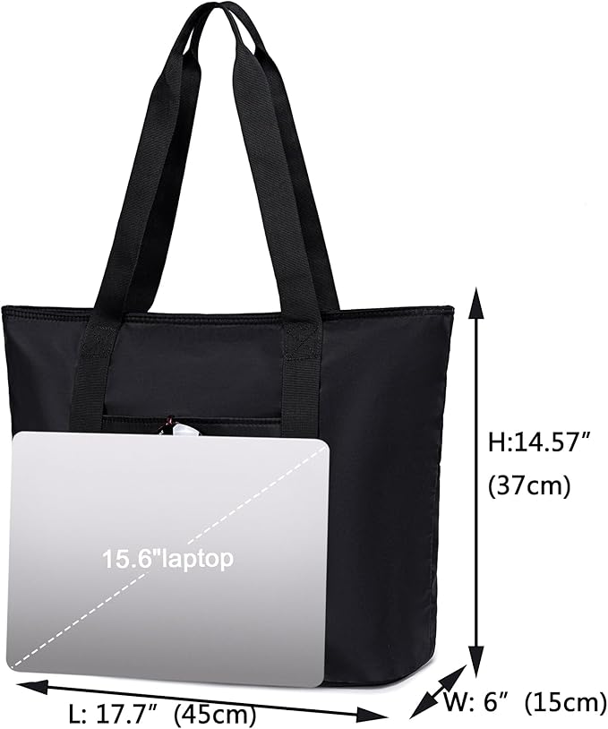 LEDAOU Beach Bags for Women, Beach Bags Waterproof Sandproof, Packable Beach Tote Bag with Zipper Travel Sports