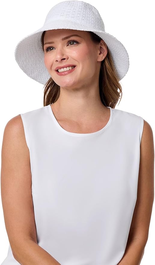 Women's Bucket Hat - UPF 50 Sun Protection - Packable & Travel Friendly - Marina