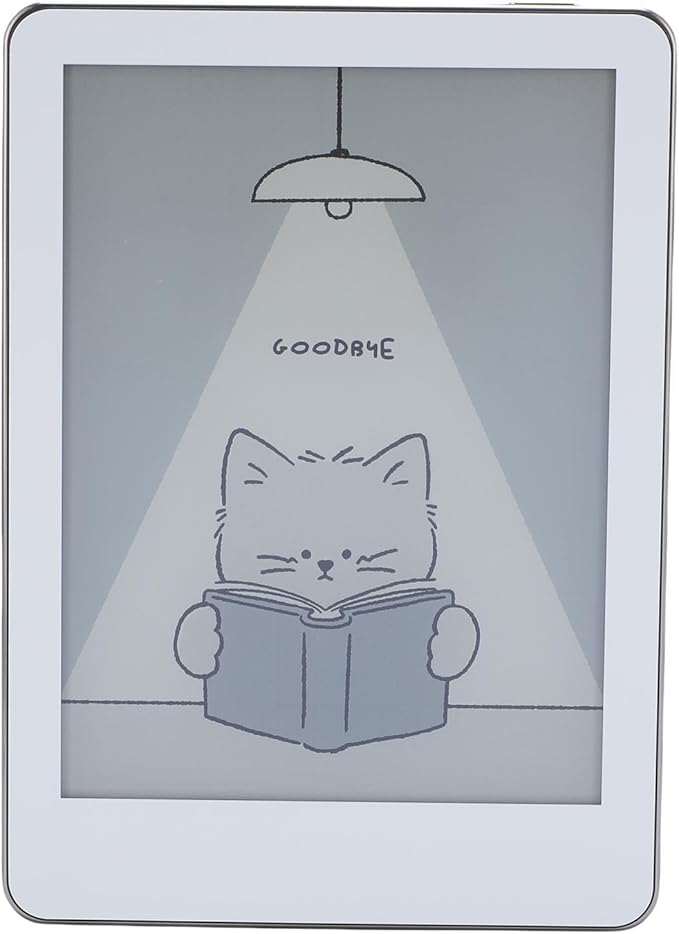 Yoidesu Electronic Book Reader, E Book Reader 6 Inch for Home (White)