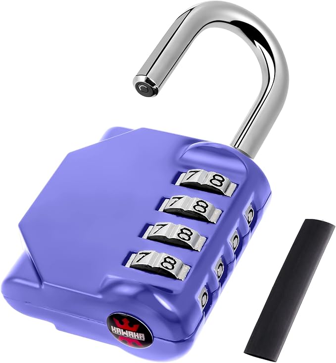 CL11VP Combination Lock, 4 Digit Outdoor Combination Padlock Set Your own Combination for Gym Locker Lock, School, Gates, Doors, Toolbox, Hasps and Storage (Very Peri *1)