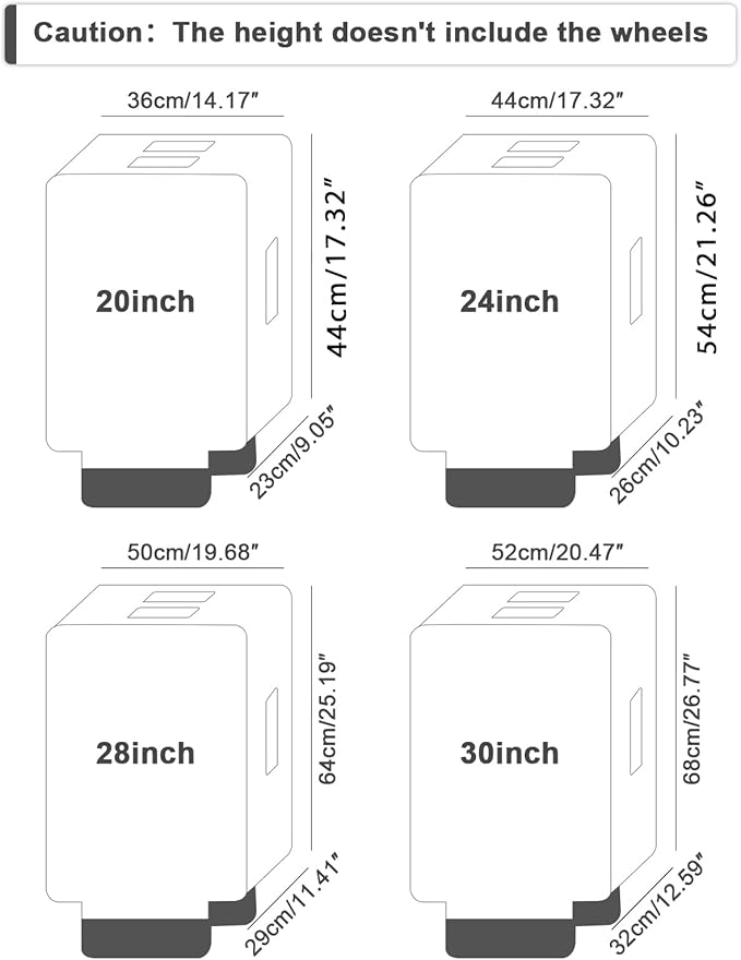 Clear Luggage Cover for 24 inch Suitcase Tsa Approved Thicken PVC Plastic Suitcase Protector Cover for Baggage Travel Waterproof.