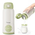 Portable Bottle Warmer for Travel, 15oz Capacity Portable Milk Warmer for Baby, Formula, Breast Milk & Water, On The Go Bottle Warmer with Long Battery Life, Even Heating, Precise Temperature Control