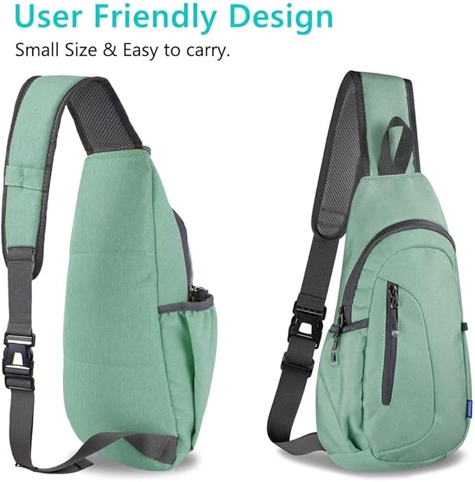 TITECOUGO Small Sling Bag, Lightweight Crossbody Backpack for Men Women, Shoulder Bag for Sports and Outdoor