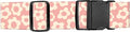 Luggage Straps for Suitcases, Adjustable Travel Belt, Durable Wide Luggage Strap, Cute Suitcase Strap Identifiers with Buckle, Bag Straps for Luggage, Pink Cute Flowers