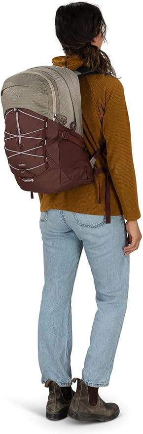 Osprey Quasar 26L Commuter Backpack, Green Tunnel/Brindle Brown