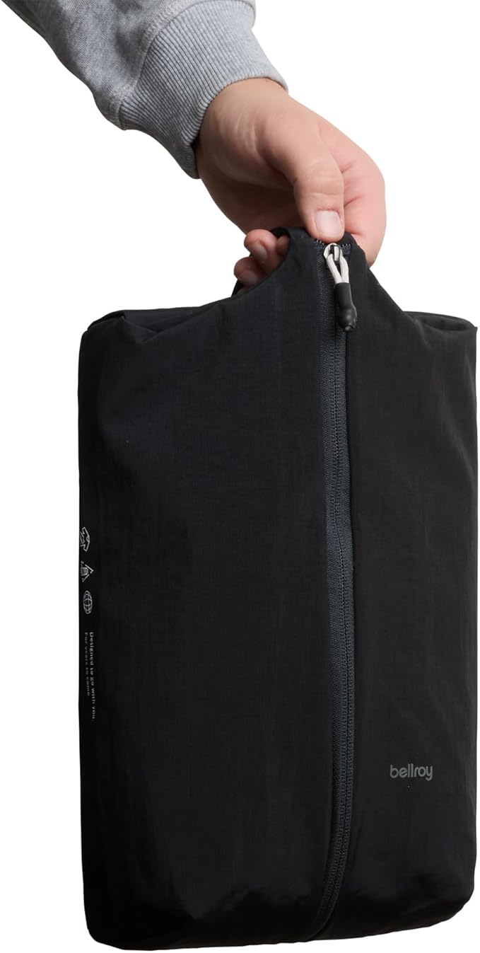 Bellroy Lite Packing Caddy 8L (Travel Organizer Packing Cube, Zip-up Storage Solution for Travel Near or far) - Black