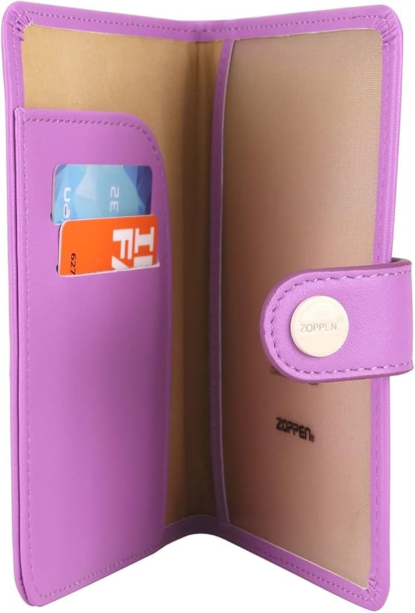 ZOPPEN Passport Holder Women, Passport Cover Travel Wallet Rfid Blocking Passport Wallet Cover Case Travel Essentials Document Organizer, Violet Purple