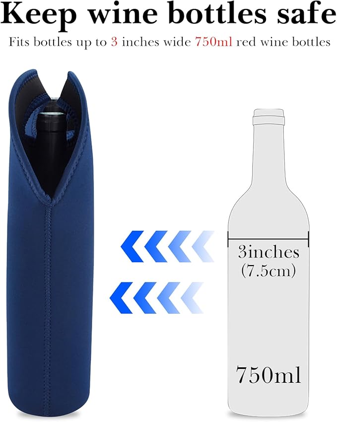 Linkidea Wine Travel Carrier & Cooler Bag, Wine Carrying Tote Picnic Cooler