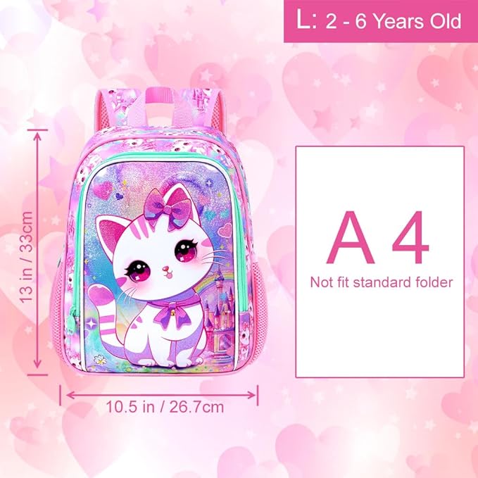 CCJPX Toddler Backpack for Boys Girls, Dinosaur Unicorn Cat Preschool Bookbag Kindergarten Cute School Bag