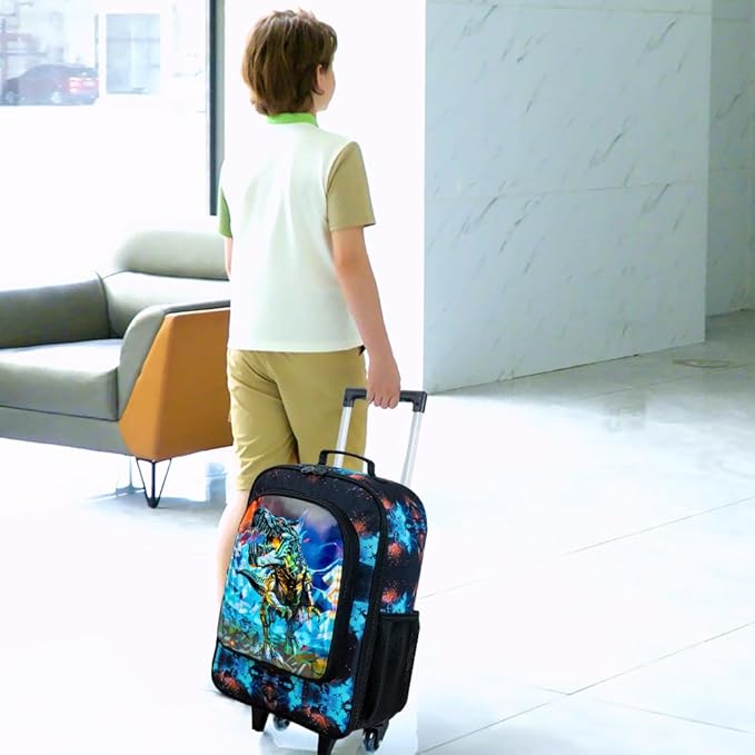 Kids Luggage for Boys Girls, Toddler Rolling Travel Carry on Suitcase with Wheels
