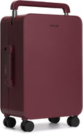 TUPLUS 20” Carry-On Hardside Luggage Lightweight ABS Travel Suitcase with Wide Handle Spinner Wheels TSA Combination Lock, Balance Series 2.0,Cranberry Red