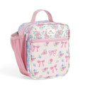 Itzy Ritzy Toddler Lunch Box - Kids Lunch Bag is Insulated and Includes Water Bottle Holder Plus 2 Pockets - Durable, Easy to Clean Lunch Box Toddler Bag (Ribbons & Roses)