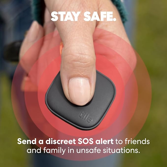 Tile by Life360 Mate - Bluetooth Tracker, Keys Finder and Item Locator for Keys, Bags and More. Phone Finder. Both iOS and Android Compatible. 1-Pack (White)