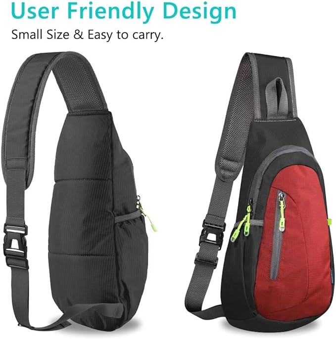 TITECOUGO Small Sling Bag, Lightweight Crossbody Backpack for Men Women, Shoulder Bag for Sports and Outdoor