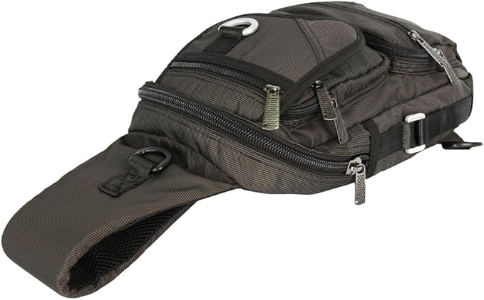 Sling Bag Chest Shoulder Backpack Crossbody Multipurpose Daypack For Men Women Black