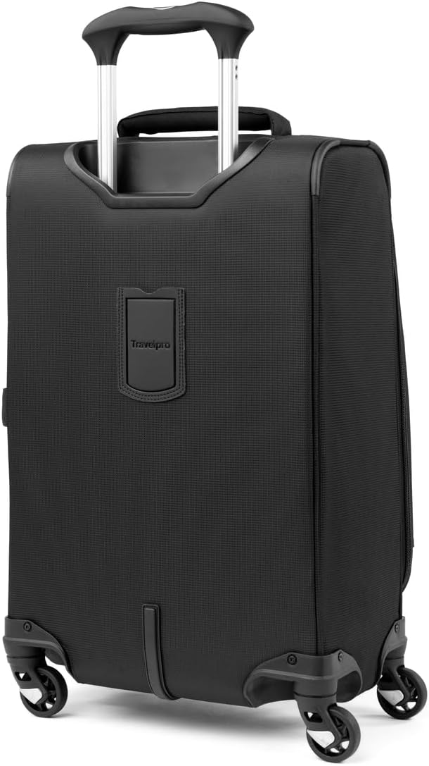 Travelpro Maxlite 5 Softside Expandable Carry-On Luggage with Spinner Wheels, Lightweight, 21-Inch — Black