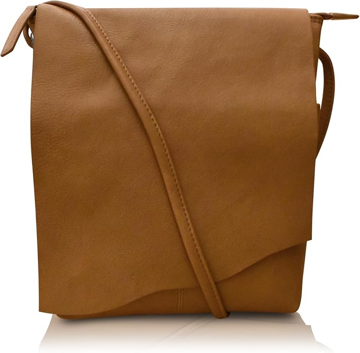 ili New York Leather Mini Sac Crossbody - Genuine Leather Crossbody Bags for Women with RFID Blocking, Adjustable Strap