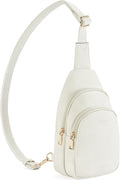 Telena Small Sling Bag for Women Leather Crossbody Fanny Packs Chest Bag for Women