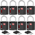 TSA Approved Luggage Locks, Ultra-Secure Dimple Key Travel Locks with Zinc Alloy Body