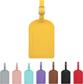 Luggage Tags for Suitcase Travel Bag Labels Privacy Protection Luggage Tag for Baggage PVC Baggage ID Label Tags Yellow