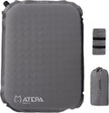 ATEPA Inflatable Stadium Seat Cushion, Self-Inflating Memory Foam Stadium Seats Bleacher Seat Chair Cushion Pad for Airplane Travel Backpacking Sports Events