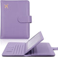 Melsbrinna Rfid Passport Holder for Travel women/Men, Cute Passport Wallet Rfid Blocking Card Slots, Rfid Passport Cover/CaseTravel Wallet, Passport Book Holder (1, Purple)