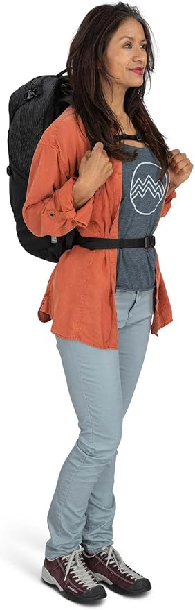 Osprey Tropos Laptop Backpack, Tungsten Soundwave/Grey Heather