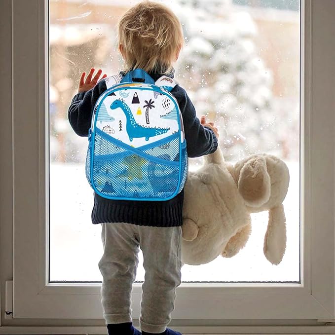 CCJPX Toddler Backpack with Leash, 9.5" Baby Boys Dinosaur Safety Harness Leashes Small Bag