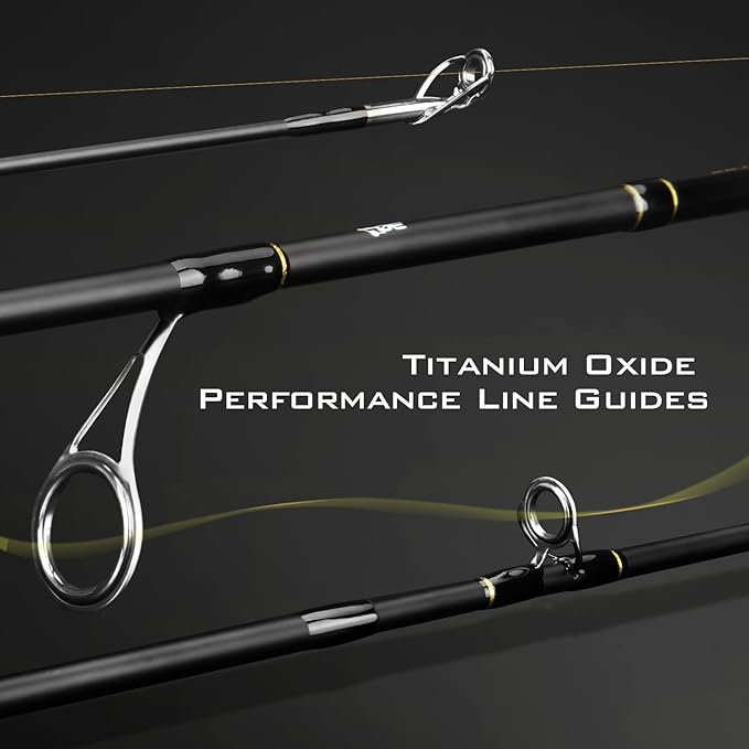 KastKing Valiant Eagle Passage Travel Fishing Rods, 4 & 6 Pc Pack Rods, Spinning, Casting and Fly Models, IM6 Graphite Blank, Ti Oxide LTS Ring Guides, Beautiful Cork Handles