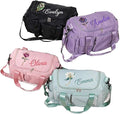 CALLIE Personalized Travel Duffle Bag for Women, Multi-Compartment Waterproof Weekender Overnight Travel Bag with Name and Shoulder Strap, Large Gym Dance Bags, Birthday Gift for Women