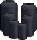 6 Pcs Waterproof Dry Bag Sack Lightweight Outdoor Dry Bags 35 L, 20 L, 15 L, 10 L, 5 L, 3 L Waterproof Boat Bag for Kayaking, Backpacking, Hiking, Camping Rafting(Black)